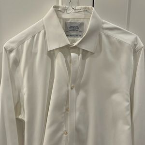 Charles Tyrwhitt White Dress Shirt - 17/37 - slim fit